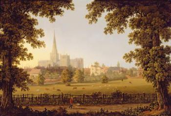 Chichester Cathedral, 1833 (oil on canvas) | Obraz na stenu
