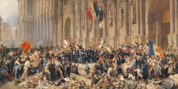 Lamartine rejects the red flag in 1848 (oil on canvas) | Obraz na stenu