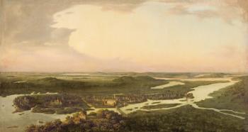 View of Potsdam in the 17th century, 1851 (oil on canvas) | Obraz na stenu