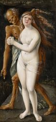 Young Woman and Death, 1517 (tempera on panel) | Obraz na stenu