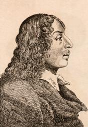 Salvatore Rosa, illustration from '75 Portraits Of Celebrated Painters From Authentic Originals', published in London, 1817 (engraving) | Obraz na stenu