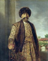 Shuja-ud-Dawlah (1754-75), Nawab of Oudh, 1772 (oil on canvas) | Obraz na stenu