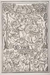Shepherds Celebrating the Birth of the Messiah with Songs and Dances, after a 15th century woodcut from a Book of Hours, from 'Le Moyen Age et La Renaissance' by Paul Lacroix (1806-84) published 1847 (litho) | Obraz na stenu