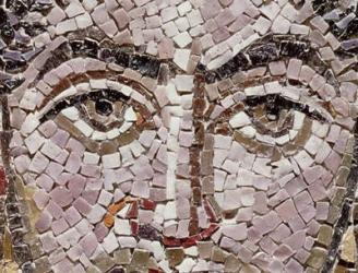 Emperor Justinian I (483-565) c.547 AD (mosaic) (detail of 140283) | Obraz na stenu
