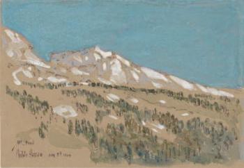Mt. Hood, 1904 (watercolour, gouache and charcoal on tan paper) | Obraz na stenu