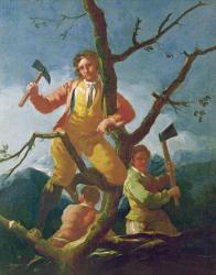 The woodcutters, 1779 (oil on canvas) | Obraz na stenu