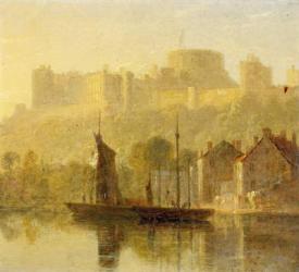 Windsor Castle from the Thames (oil on millboard) | Obraz na stenu