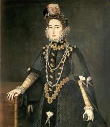 Infanta Catalina Micaela, Duchess of Savoy (1567-97), daughter of Philip II of Spain (1556-98) and Isabella of Valois (1545-68), married Charles Emmanuel, Duke of Savoy, 1585 | Obraz na stenu