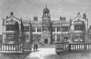 Ingestre Hall, Staffordshire, 1882 (engraving) | Obraz na stenu