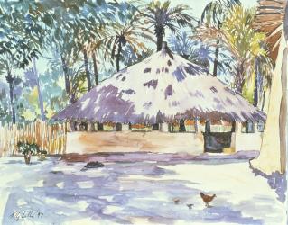 The Rotunda, Senegal, West Africa, 1997 (w/c on paper) | Obraz na stenu