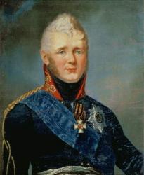 Portrait of Emperor Alexander I (1777-1825) (oil on canvas) | Obraz na stenu