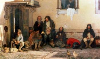 Dinner at the Zemstvo, 1872 (oil on canvas) | Obraz na stenu