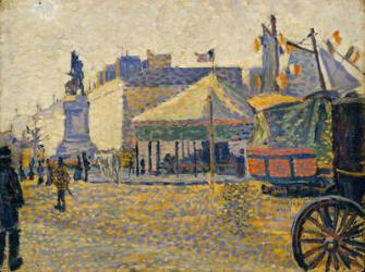 Place de Clichy, 1887 (oil on wood) | Obraz na stenu