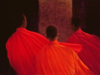 Four Monks (oil on canvas) | Obraz na stenu