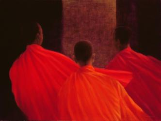 Four Monks (oil on canvas) | Obraz na stenu