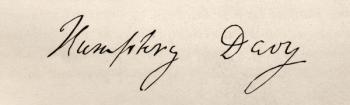 Signature of Sir Humphry Davy (1778-1829) (litho) | Obraz na stenu