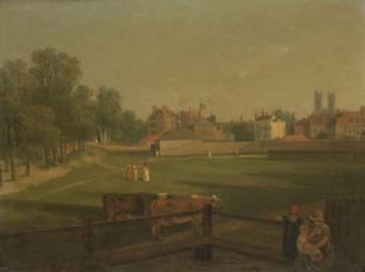 A Western View of Part of Westminster and Bird Cage Walk, from Mill House (oil on panel) | Obraz na stenu