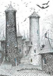page9, The Castle in the Forest of Findhorn, 2006, (ink on paper) | Obraz na stenu