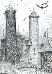 page9, The Castle in the Forest of Findhorn, 2006, (ink on paper) | Obraz na stenu