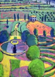 Italian Garden (oil on card) | Obraz na stenu