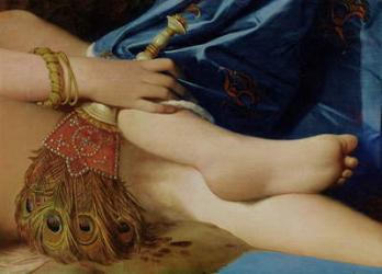 Detail of The Grand Odalisque, 1814 (oil on canvas) (detail of 267671) | Obraz na stenu