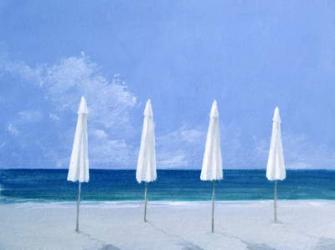 Beach umbrellas, 2005 (acrylic on paper) | Obraz na stenu