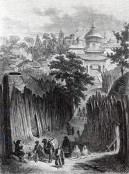 Street in Urga, illustration from 'Mongolia, the Tangut Country and the Solitudes of Northern Tibet' by Colonel Prejevalsky, english edition, 1876 (engraving) | Obraz na stenu
