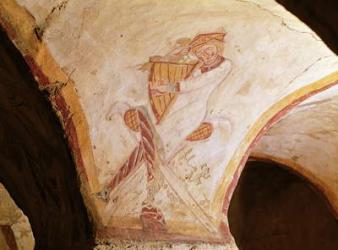 David playing on the harp (fresco) | Obraz na stenu