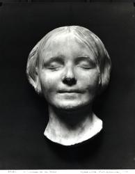 'L'Inconnue de la Seine' (plaster) (b/w photo) | Obraz na stenu