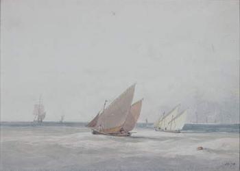 Leith Roads with Shipping, 19th century | Obraz na stenu