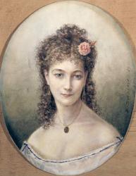 Sarah Bernhardt (1844-1923) 1869 (w/c on paper) | Obraz na stenu