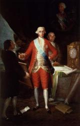 Portrait of Don Jose Monino y Redondo I, Conde de Floridablanca, 1783 (oil on canvas) | Obraz na stenu