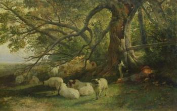 Resting Flock, 1863 (oil on canvas) | Obraz na stenu