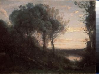 Evening, c.1860 (Oil on canvas) | Obraz na stenu