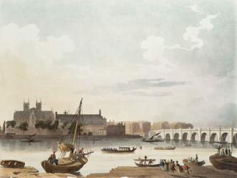 View of Westminster and the Bridge (w/c on paper) | Obraz na stenu