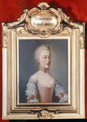 Archduchess Maria Caroline of Austria (1752-1814) daughter of Emperor Francis I (1708-65) and Emperor Maria Theresa of Austria (1717-80) 1762 | Obraz na stenu