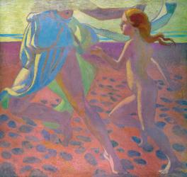 On the Beach, 1912 (oil on canvas) | Obraz na stenu