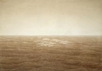 Sea at Sunrise, 1828 (sepia ink over pencil on paper) | Obraz na stenu