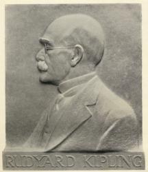 Joseph Rudyard Kipling, a plaque by Patrick Synge-Hutchison, from 'Something of Myself', by Rudyard Kipling, published in 1937 (litho) | Obraz na stenu