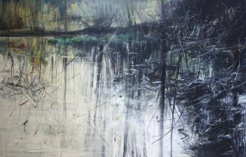 Outflow, Mellerstain, 2012, (oil on board) | Obraz na stenu