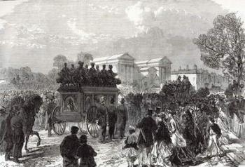 Funeral of Sergeant Brett, the Police Officer killed by the Fenians at Manchester, from 'The Illustrated London News', 28th September 1867 (engraving) | Obraz na stenu