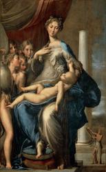 Madonna with the Long Neck, 1534-40 (oil on canvas) | Obraz na stenu