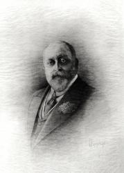 Edward VII (1841-1910) (engraving) (b/w photo) | Obraz na stenu