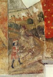 St. Guido, mural from the crypt, c.1480-1540 (fresco) | Obraz na stenu