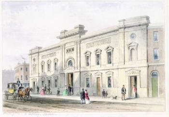 The New Front Astley's Theatre, c.1846 (w/c on paper) | Obraz na stenu