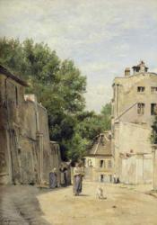 Saint-Vincent Street, Montmartre (oil on canvas) | Obraz na stenu