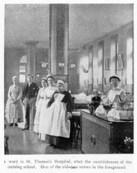 St Thomas's Hospital, post 1860 (b/w photo) | Obraz na stenu