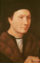 Portrait of an Unknown Man, c.1480-90 (oil on oak-wood) | Obraz na stenu