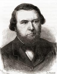 Eugène-Melchior Péligot, from 'Les Merveilles de la Science', published c.1870 (engraving) | Obraz na stenu