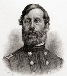 Henry Jackson Hunt, 1819  1889. Chief of Artillery in the Army of the Potomac during the American Civil War. From The Century Magazine, published 1887. | Obraz na stenu